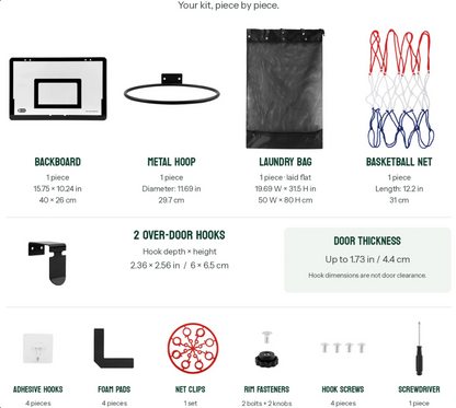 2-in-1 Basketball Laundry Hoop