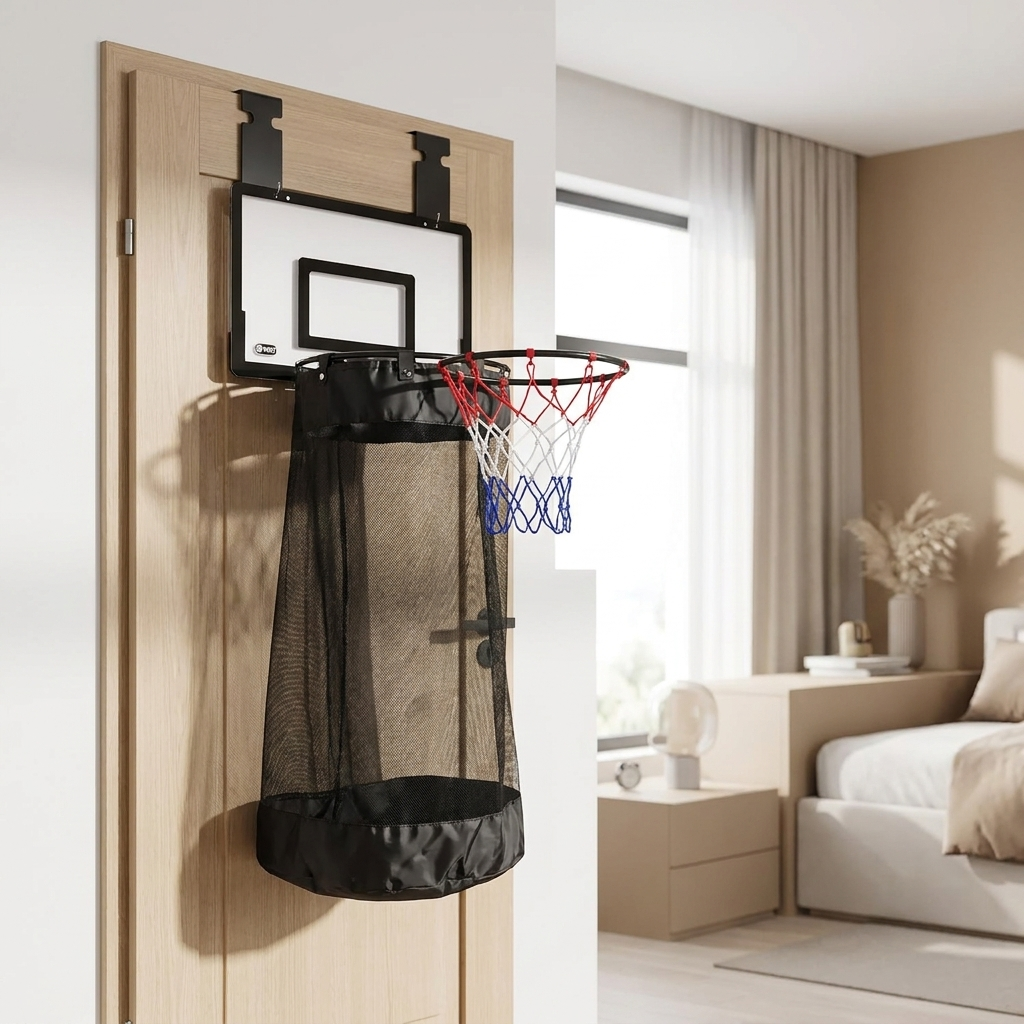 2-in-1 Basketball Laundry Hoop